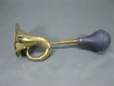 Messing Ballhupe Oldtimerhupe Tröte 44 cm Durchmesser 15 cm Brass Horn