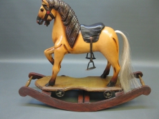 Holzpferd Schaukelpferd Karusellpferd Pferd 60 x 50 x 22 cm