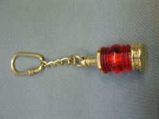 Schlüsselanhänger Bootslampe Messing 4,5 cm Maritime Dekoration