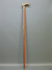Holz Gehstock Bronze Griff Akt Dame Spazierstock 96 cm Walking Stick