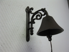 Glocke Türglocke rustikal Door Bell Gusseisen 18 cm