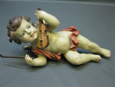 Schwebeengel Engel Putto 45 cm Deko Figur Engel mit Geige