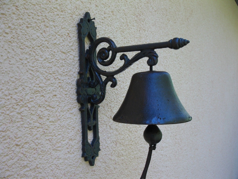 Glocke Kuh Adler  Türglocke rustikal  Door Bell  Gusseisen 35 cm x 20 cm 3,3 Kg 
