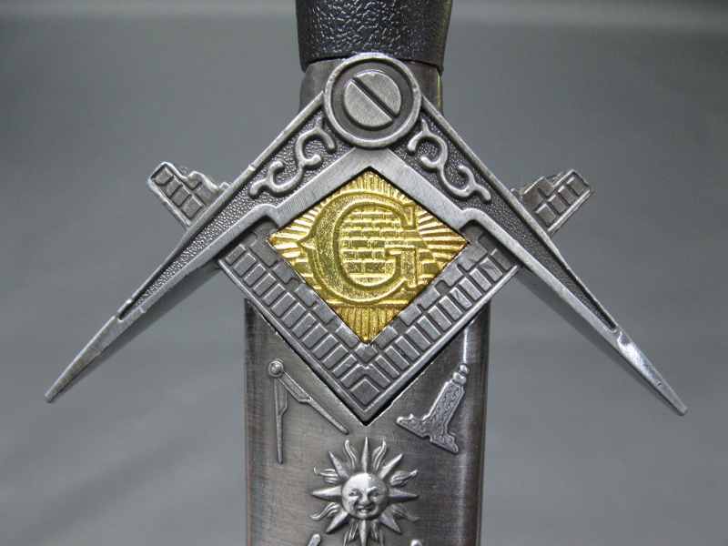 Edler  Brieföffner   Freimaurer Masonic Templer Tempelritter  40 cm  Jagdmesser 