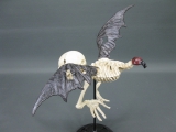 Gusseisen Skelett Skull Vampir Fledermaus 40 cm Kuriosität