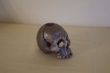 Gusseisen Totenkopf Skull Kerzenständer 8 cm