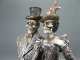 Figur Gothic Paar Gerippe Skelett 32 cm