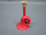 Stethoskop Hörrohr Hearing Pipe Hörverstärker 13 cm Metall rot lackiert