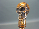 Skull Totenkopf Lupe Messing 19 cm