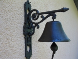 Glocke Türglocke rustikal Door Bell Gusseisen 33 cm