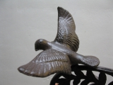 Glocke Türglocke Vogel rustikal Gusseisen 27cm