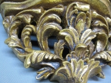 Goldene Wandkonsole 30 cm Regal Konsole Venezianische Konsole Barockstil floral