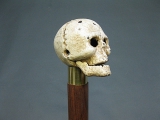Gehstock Spazierstock Totenkopf Schädel 94 cm Metall Skull mit Flaschenöffner