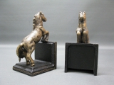 Buchstützen Pferd im Set aus Gusseisen 15 cm