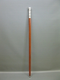 Edler Holz Gehstock Wanderstock Stock silbern 94 cm Spazierstock Walking Stick