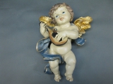 Schwebeengel Engel Putto 25 cm Deko Figur Engel mit Instrument